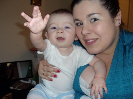 In memory of Amber Draper-Perez. Amber Draper-Perez and her son Jordon